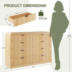 FURSUN Fluted 8 Drawers Dresser - Image 2