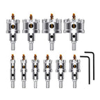 12Pcs TCT Hole Saw Kit for Hard Metal, 5/8" to 2-1/8”Inch Tungsten Carbide by GMTOOLS