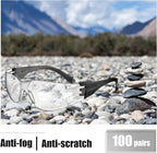Chumia 100 Pairs Bulk Safety Glasses Eye Protection Goggles - Image 4