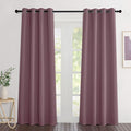 NICETOWN Dry Rose Blackout Curtains 84 inch Length 2 Panels, Grommet Thermal by NICETOWN