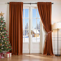 Lazzzy Velvet Blackout Curtains Thermal Insulated Room Window Drapes Super Soft by Lazzzy