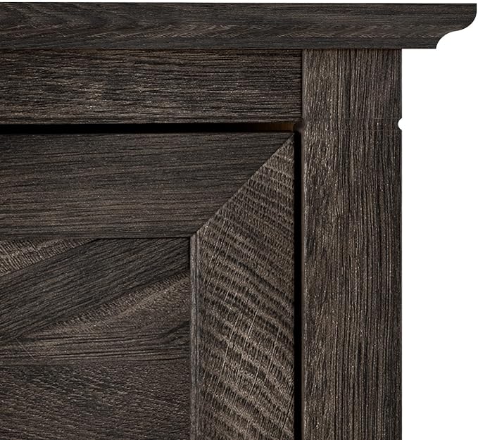 Bush Furniture Key West 2 Drawer Lateral File Cabinet in Dark Gray Hickory | - Image 8