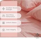 Linen Home 100% Cotton Percale Sheets Queen Size, English Rose, Deep Pocket - Image 2