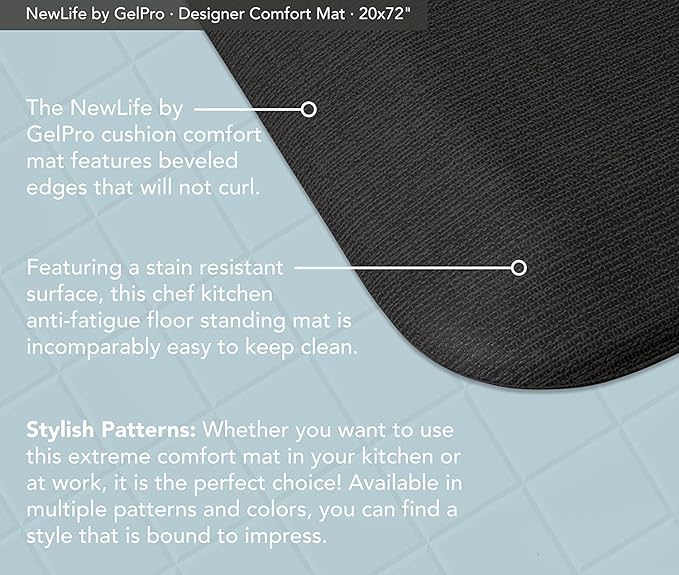 GelPro NewLife Designer Comfort Ergo-Foam Cushioned Anti-Fatigue Kitchen Floor - Image 4