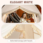 Razee Twin Bed Tent for Kids, Twin Size Toddler Canopy Indoor Princess - Image 4