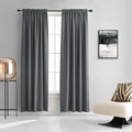 DONREN Medium Grey Blackout Curtains by DONREN