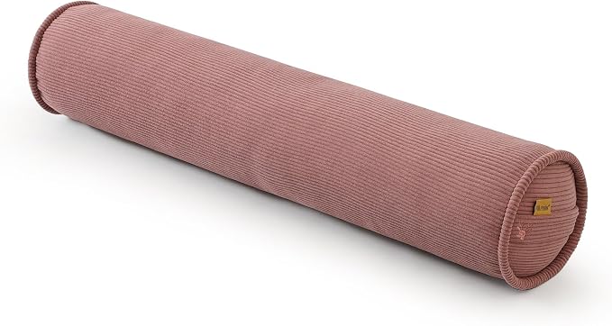 Long Bolster Pillow for Bed – Soft Corduroy Body Pillow for Adults, Ergonomic by Ailuteie