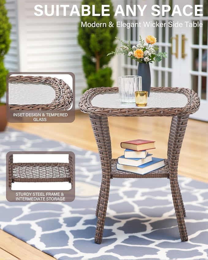 Belord Luxury 6-inch Thick Cushion Patio Furniture Set - Image 8