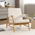 HEAH-YO Modern Accent Chair, Upholstered Linen Fabric Living Room Chair by HEAH-YO