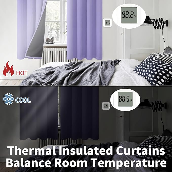 BGment Short 100% Blackout Curtains - Image 4