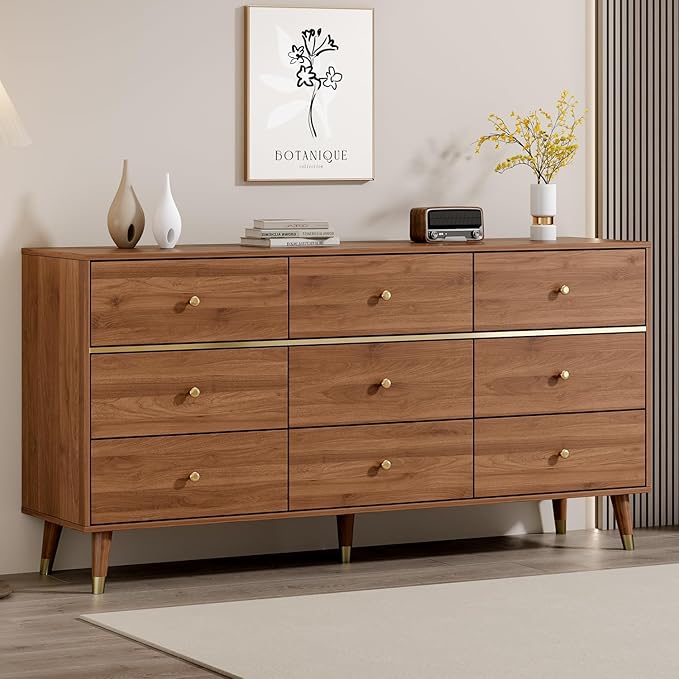 9 Drawer Dresser, Wooden Bedroom Drawer Dresser by Chrangmay