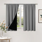 BGment 100% Blackout Curtains for Bedroom 54 Inch Length 2 Panels, Thermal by BGment