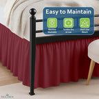 Rajlinen Ruffled Bed Skirt King, 14 Inch Drop Dust Ruffle - Image 8