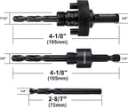 Quick Change Hole Saw Mandrel, 7/16-Inch and 3/8 Inch Hole Saw Arbor - Image 2