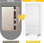 Aobabo 2 Large Drawer Metal Storage Cabinet - Image 7