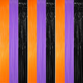 GOER 3.2 ft x 8.2 ft Metallic Tinsel Foil Fringe Party Backdrop by GOER