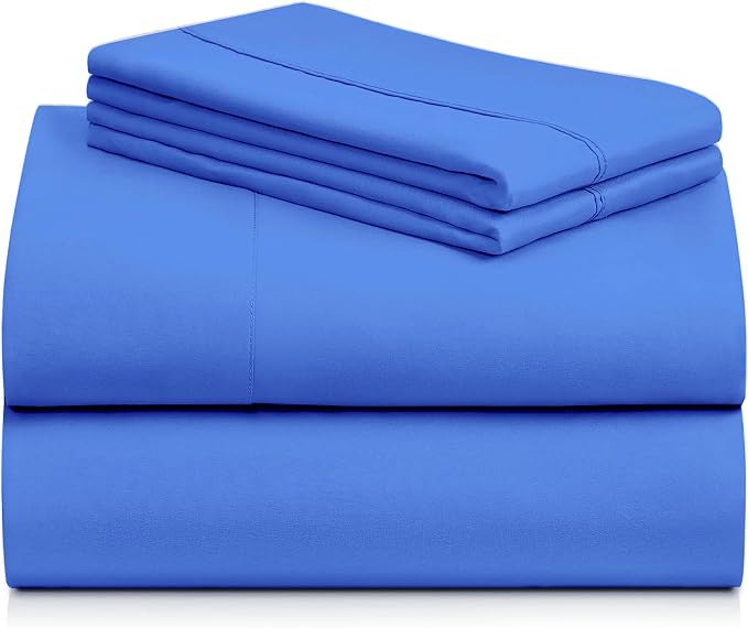 LuxClub 4 PC Sheet Set Bed Sheets Deep Pockets 16" Eco Friendly Wrinkle Free - Image 8