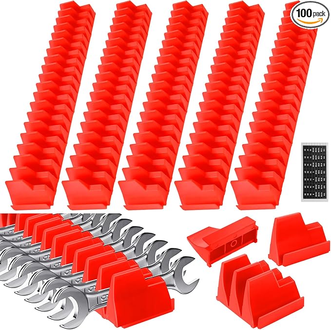 Chunful 100 pcs Modular Wrench Organizer Holder Wrench Tool Organizers Storage by Chunful