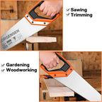 JORGENSEN 15 Inch Pro Hand Saw, 8 TPI Fine-Cut Ergonomic Non-Slip Aluminum - Image 8