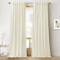 RYB HOME Velvet Curtains 102 inches Long, Back Tab Room Darkening Noise by RYBHOME