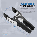 12 Pack - 6" inch Spring Clamp Large Super Heavy Duty Spring Metal Black - 3 - Image 3