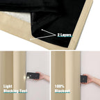 ChrisDowa 100% Blackout Curtains 120 inch Long - Image 4
