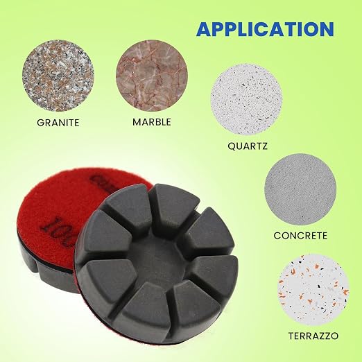 Diamond Floor Polishing Pucks for Terrazzo, Concrete Floor, 3 Inch 15mm Resin - Image 5