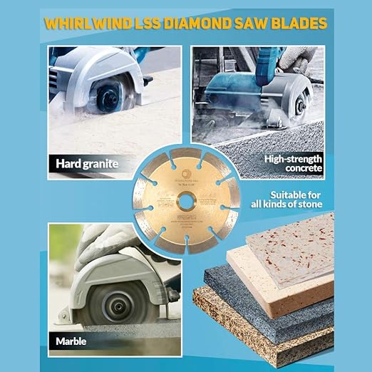 LSS 4 1/2 Inch Diamond Saw Blade, Dry or Wet Cutting Saw Blades - Image 3