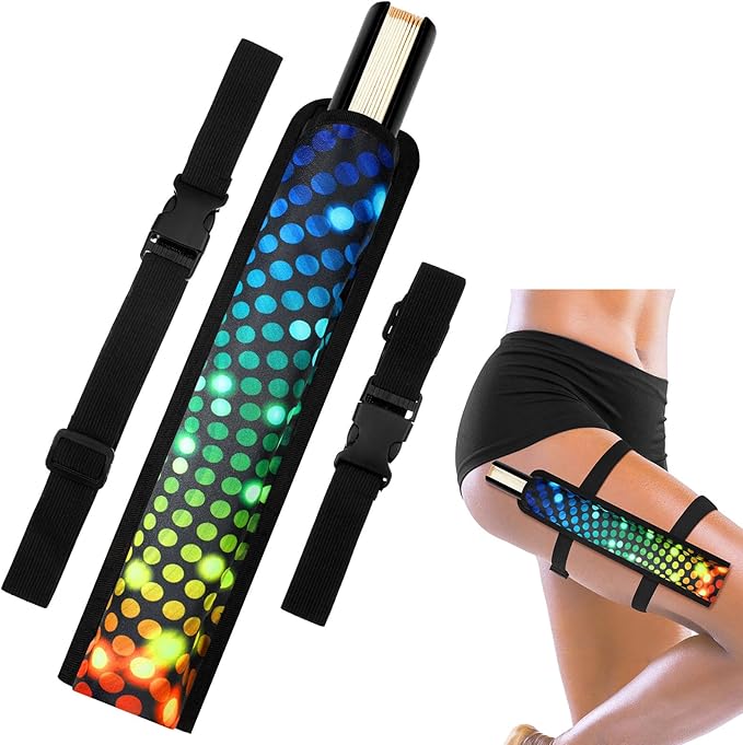 Summer Rave Fan Thigh Holster Rave Fan Holder Folding Hand Pouch Foldable by Cosblank