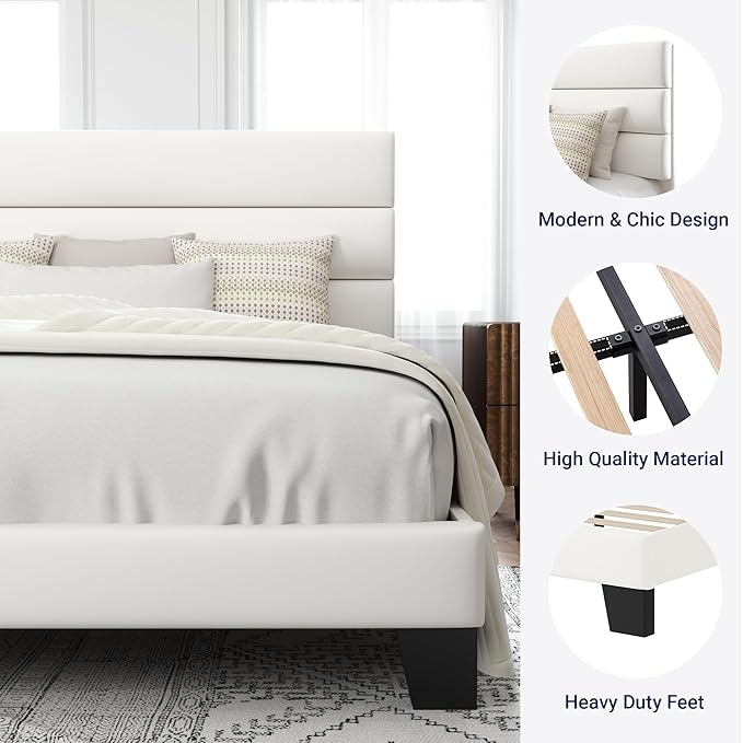 Allewie Full Size Platform Bed Frame - Image 6