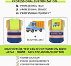 BeautyWill Custom Logo 10/20 Pack Safety Vest Class2 High Visibility Vest - Image 4