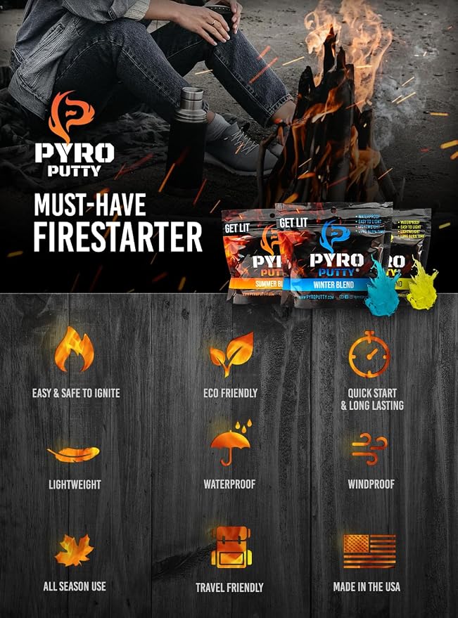 Phone Skope Pyro Putty: Single Use Waterproof Survival Fire Starter, 20 or 50 - Image 4
