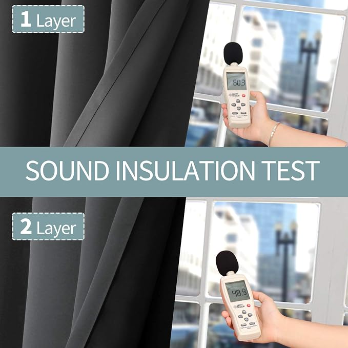BGment Thermal Insulated 100% Blackout Curtains - Image 7