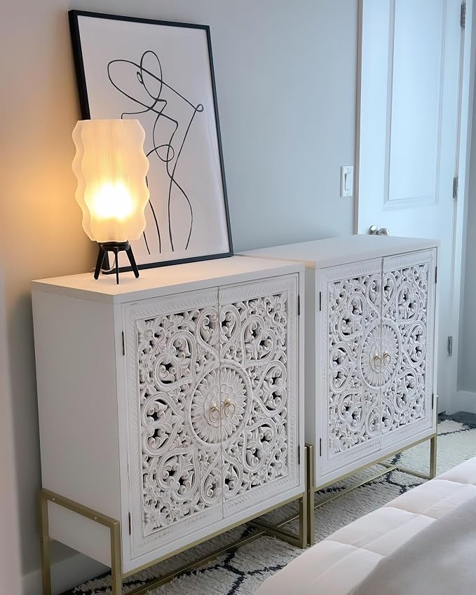 PHI VILLA White Accent Cabinet - Image 3