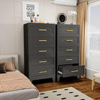 Metal Tall Dresser for Bedroom, 5 Drawer Dresser - Image 2