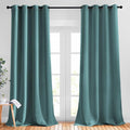 NICETOWN Sea Teal Blackout Curtains 102 inch Length, Grommet Energy Saving by NICETOWN