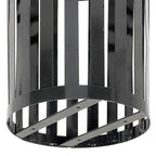 Global Industrial Heavy-Duty 36 Gallon Capacity Outdoor Metal Slatted Trash - Image 6