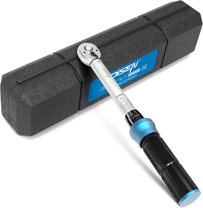 DISEN 1/4-Inch Drive Click Torque Wrench 20-220 In.lb/2-24Nm, 72 Tooth by DISEN