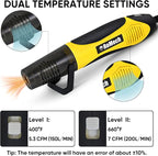 ROMECH 350W Heat Gun with 2 Nozzles, Dual Temp Heat Gun 400°F-660°F, Fast Heat - Image 2