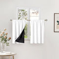 BGment White Short Blackout Curtains by BGment