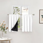 BGment White Short Blackout Curtains by BGment