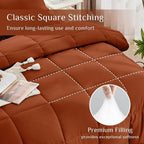 JOLLYVOGUE California King Comforter Set, Ultra-Soft Bed in a Bag Cal King Size - Image 3