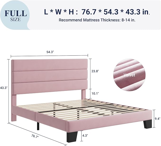 Allewie Full Size Platform Bed Frame - Image 2