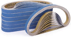 40-Piece 1/2 x 18 Inch 180 Grit Zirconia Sanding Belts, Heavy Duty Long-lasting by Shineboc