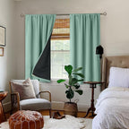 BGment Full Blackout Curtains for Bedroom 54 Inch Length 2 Panels Set, Thermal - Image 2