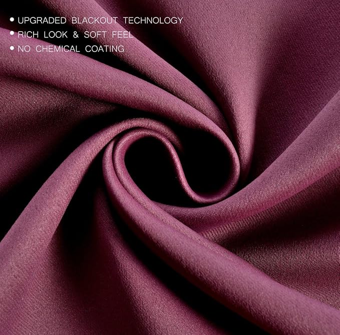 MIUCO Room Darkening Grommet Blackout Curtains - Image 4