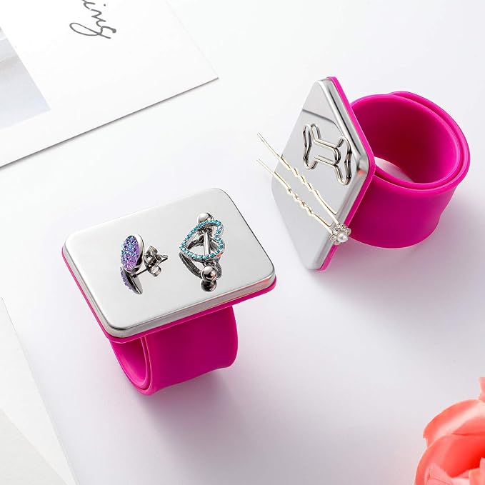 2 Pieces Magnetic Sewing Pincushion, Magnetic Wristband Pin Cushion Holder - Image 5