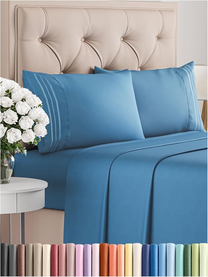 Cal King Size 4 Piece Sheet Set by CGKUnlimited