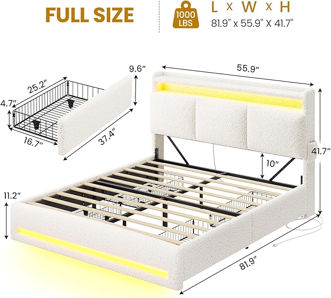 VIAGDO Full Size Bed Frame - Image 2