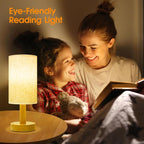 Small Cordless Touch Bedside Table Lamps Set of 2, Minimalist Dimmable - Image 3